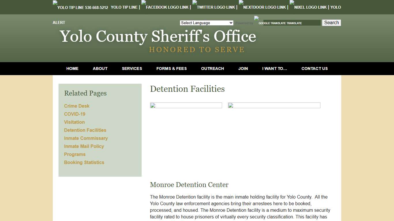 Detention Facilities - Yolo County Sheriff's Office Woodland, CA